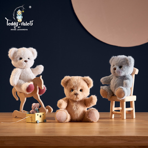 【小号熊基础款】莉娜熊手工泰迪熊TeddyTales可爱公仔毛绒玩具