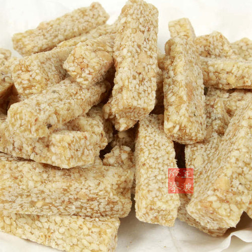 3件包邮 潮汕特产豆帮条 芝麻豆仁条 白芝麻酥 芝麻糖 低糖 250g - 图3