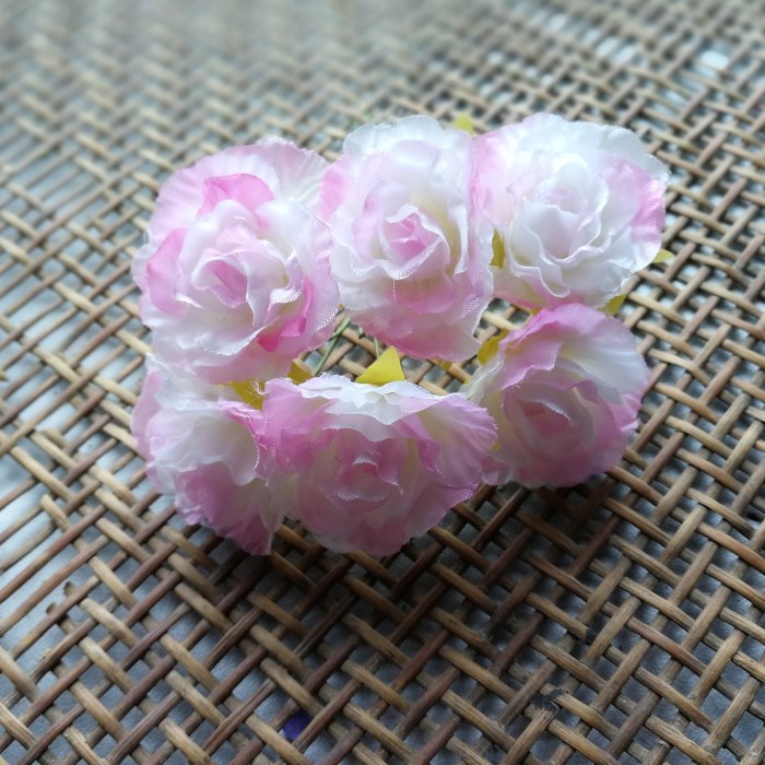 朵 6 手工制作配件花朵仿真花假花花环材料网拍道具布艺花朵一束 DIY 朵 6 手工制作配件花朵仿真花假花花环材料网拍道具布艺花朵一束 DIY