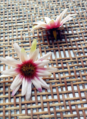 diy仿真花花头花环材料手作雏菊