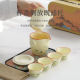 2026 ໃໝ່ Portable Travel Tea Set Quick Cup One Pot Four Cups Outdoor Car Tea Set one Drinking