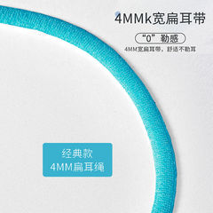 White disposable mask for women with three layers of protection black contrast wide ear belt rope dust-proof breathable mask for men