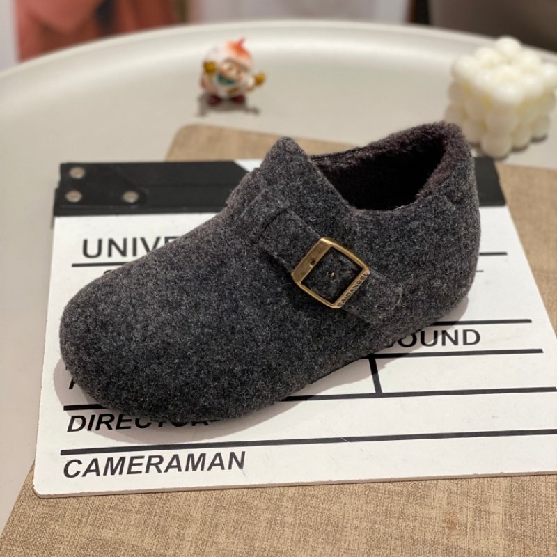 勃肯鞋女2025年冬季新款保暖棉鞋毛呢复古舒适轻便休闲加绒毛毛鞋,淘宝优惠券,粉丝福利购,淘宝优惠卷