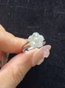 Exquisite pure natural Burmese jadeite plum blossom ring, everyday versatile women's ring with adjustable ring 814143