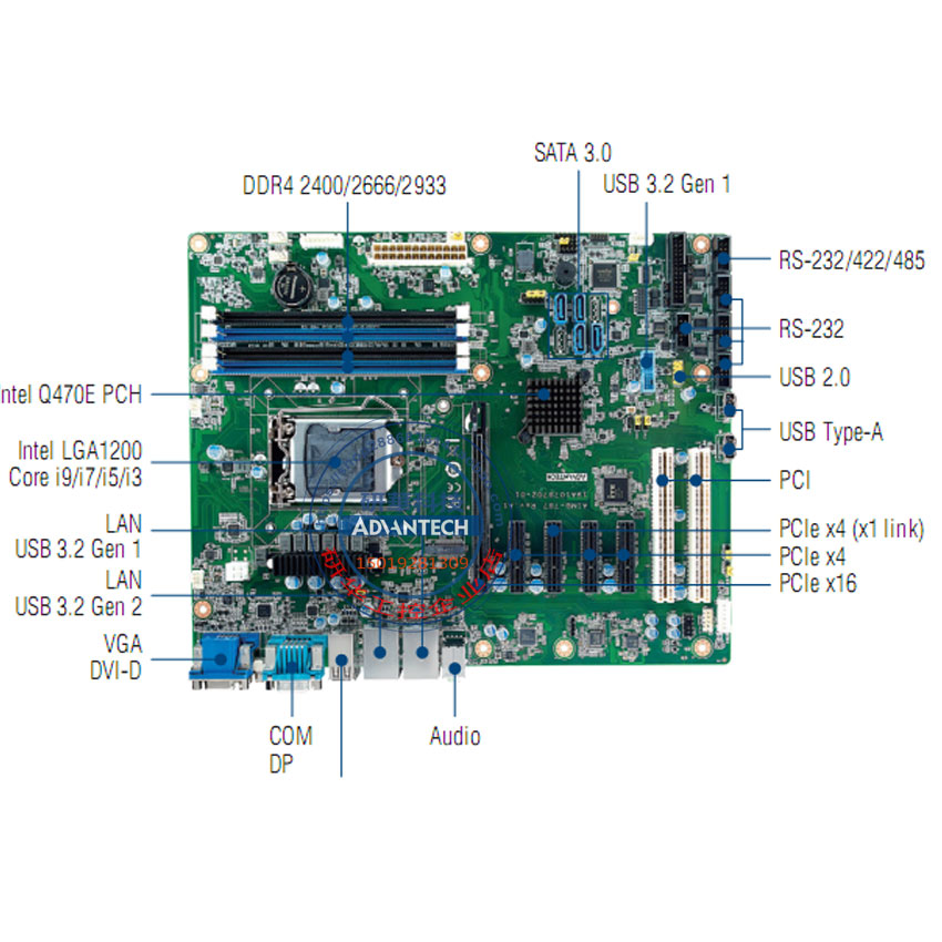 IPC-510工业主机AIMB-787G2研华工控机10代i7-10700磁盘阵列RAID - 图0