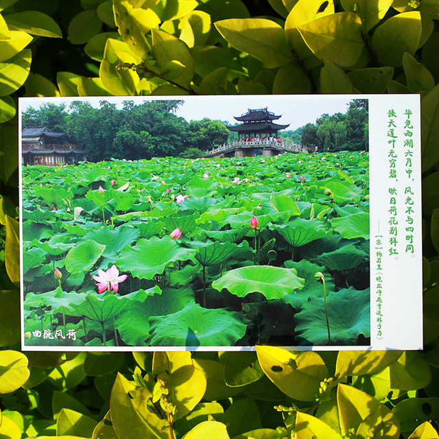 Photographic postcards of ten scenes of West Lake in Hangzhou