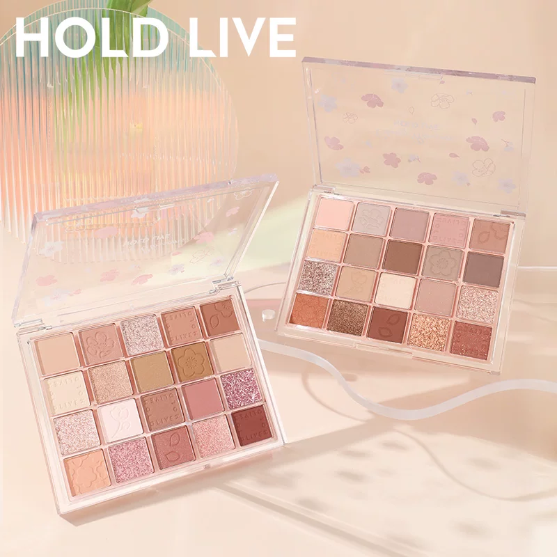 HOLD LILD Late Sakura Dance Music Eyeshadow Disk 20 Color Drive Dusted Drite Dadica Milk Tea Color Plear Spring New Products
