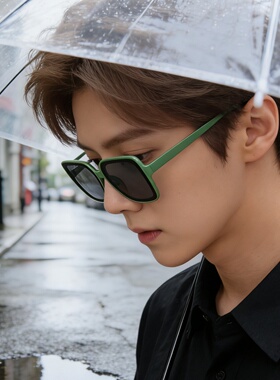 鹿晗同款太阳眼镜时尚方框防晒大框墨镜韩版太阳镜ins防紫外线潮