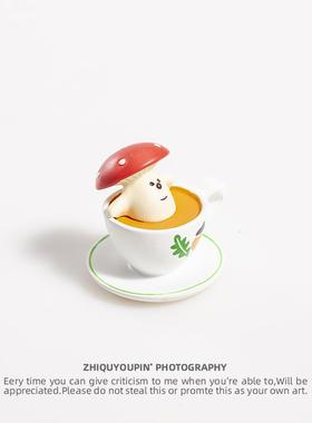 摘蘑菇可爱治愈系迷你小摆件