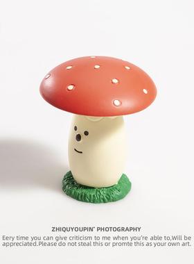 日本蘑菇森林装饰场景缩微摆件