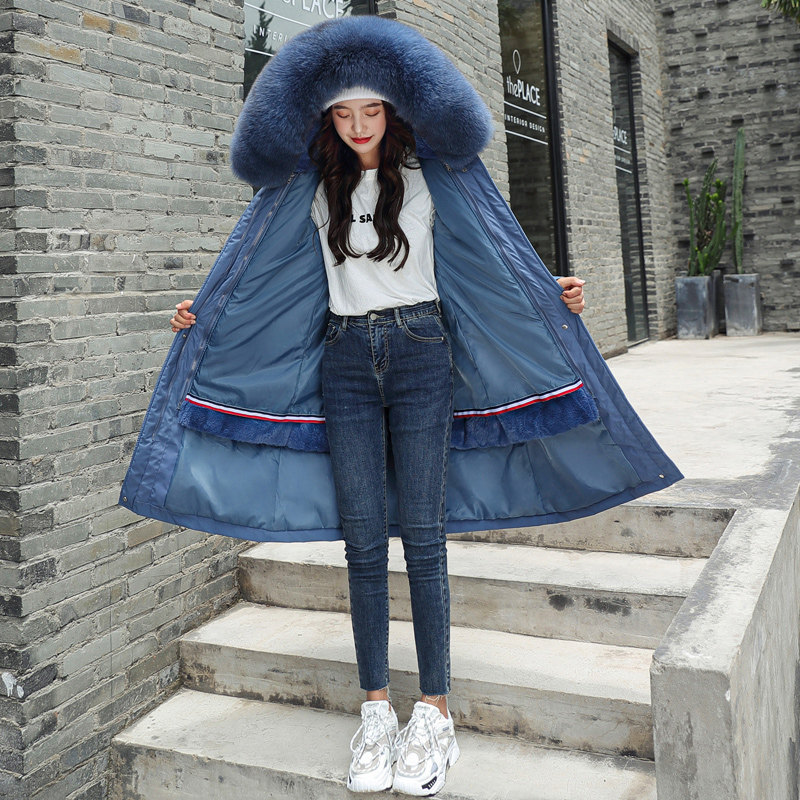 加绒派克服女长款过膝2020新款棉服 歌韵谷棉衣/棉服