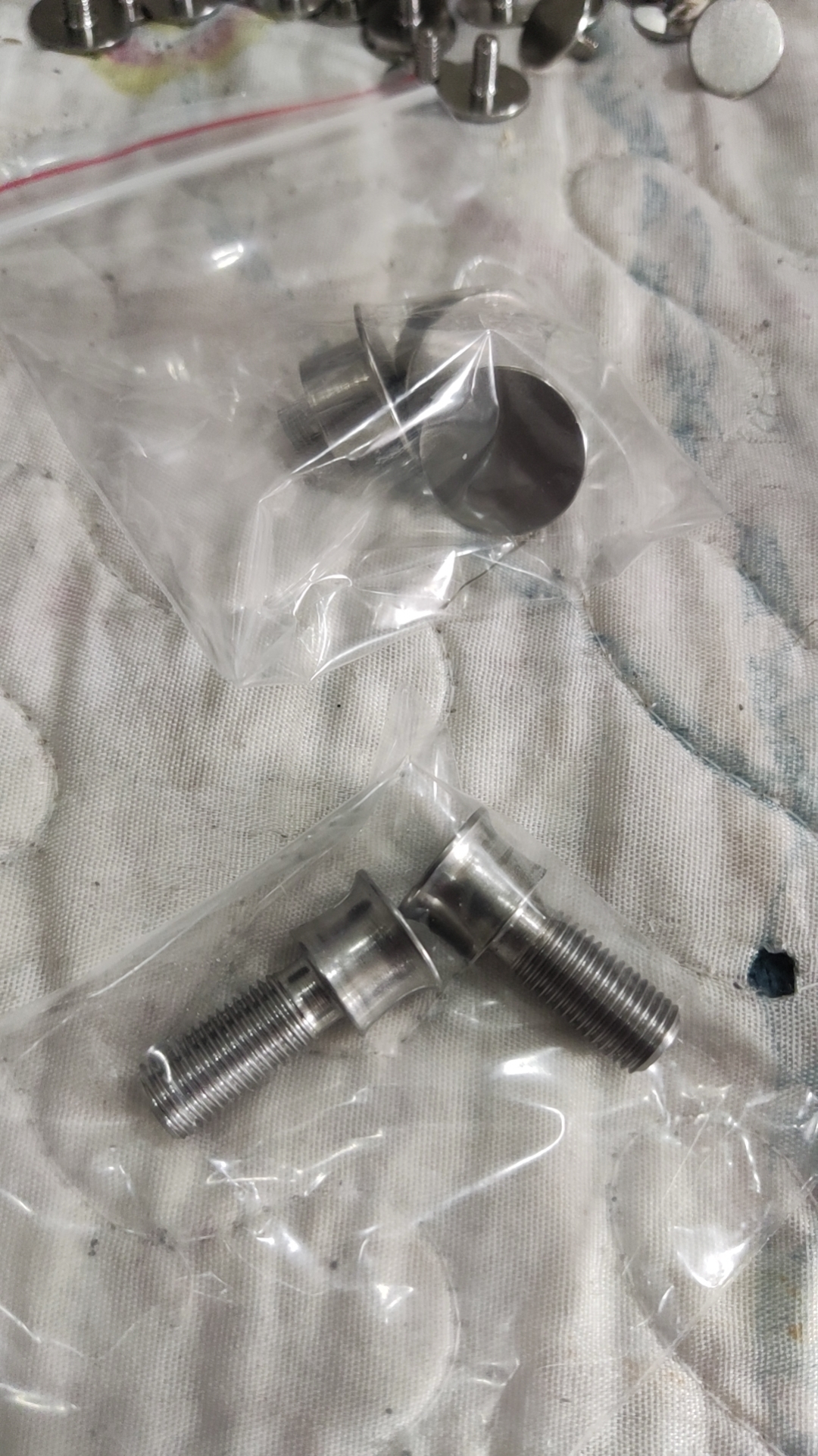 钛合金弹弓撑头 烤蓝惊虎锁凤弓冷弯不锈钢弹弓专用扁皮撑头掌头 - 图2