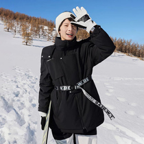 TW small bear goose suede foreign trade Korea original single waterproof windproof down jacket jacket mid-length ski suit woman