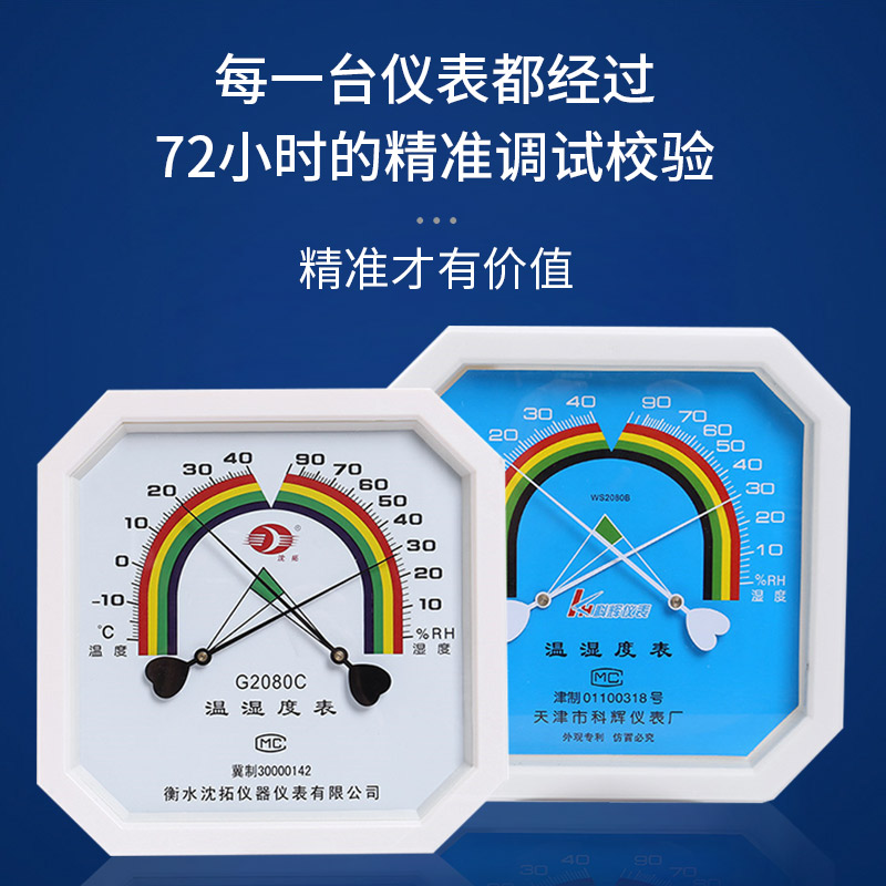 温湿度计工业高精度大棚养殖温湿度表室内家用干湿温度计药店专用 - 图0