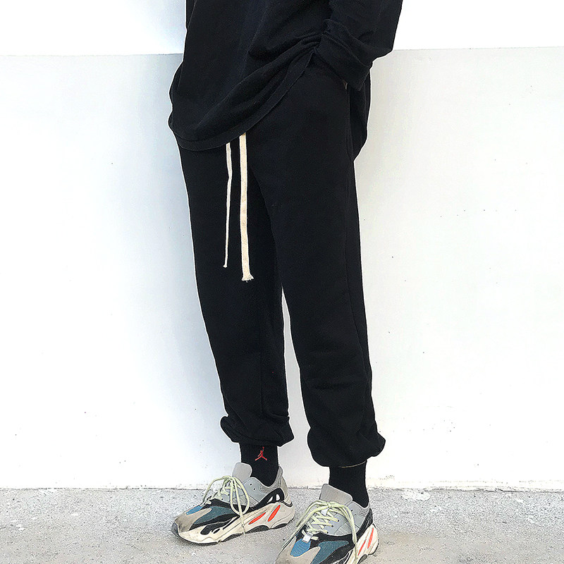 搭配yeezy神ins侃爷同款男女椰子 4FUN休闲裤