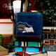 Vendula British original handmade women's bag antique bookstore series document bag card bag square zipper wallet