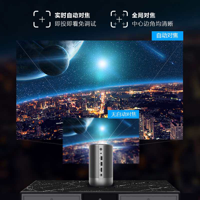 澳典m16投影仪家用4k全3d音响投影 澳典投影机
