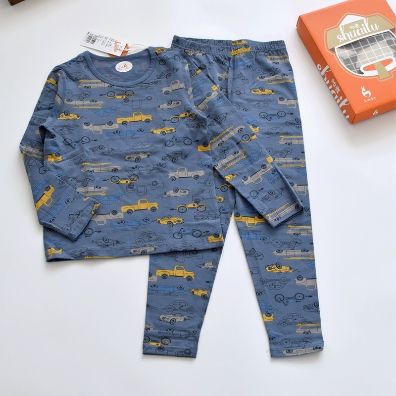 帅鹿男童莱卡棉内衣套装男宝宝中大童无骨薄款秋衣秋裤家居服睡衣,淘宝优惠券,粉丝福利购,淘宝优惠卷