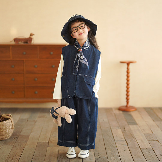 Yantaijia Spring New Girls Scarf Children's Silk Scarf