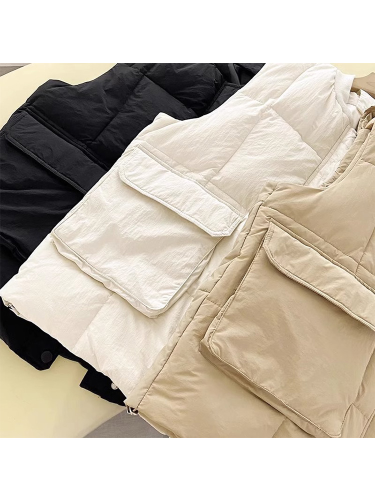 2023秋冬新款圆领时尚格子马夹