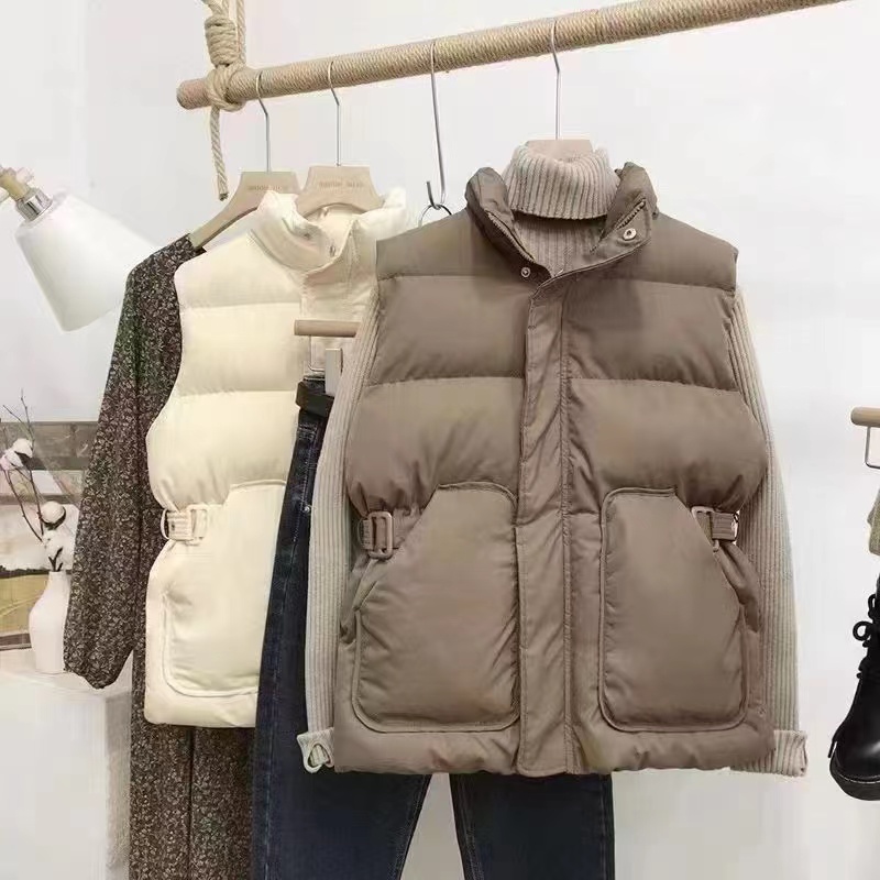 羽绒棉马甲女新款2023秋冬季
