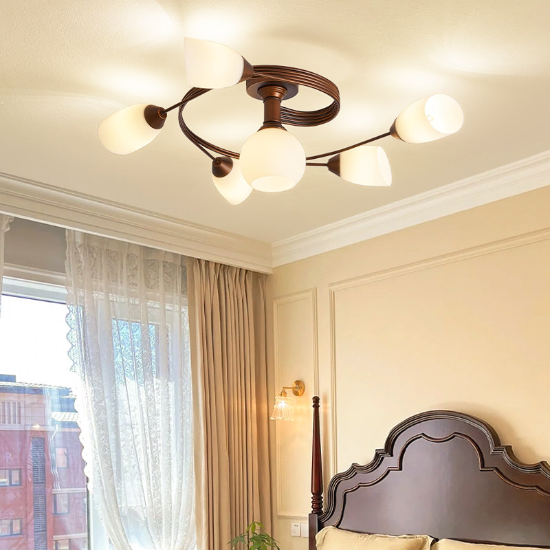 美式卧室吸顶灯2025年新款书房主卧灯乡村复古简约房间客厅灯具,淘宝优惠券,粉丝福利购,淘宝优惠卷