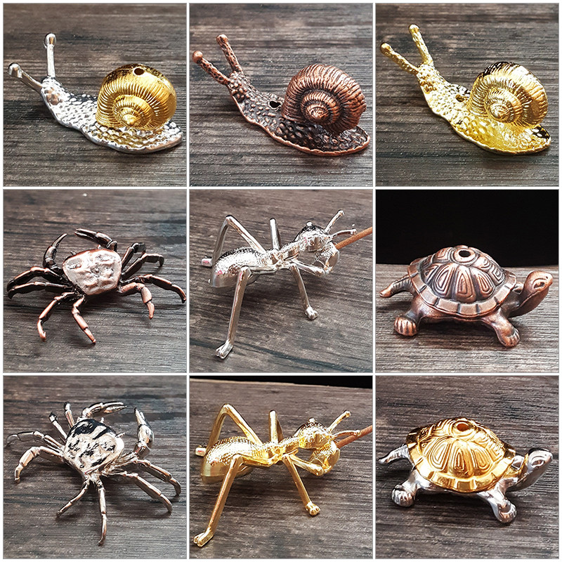 创意小香插蚂蚁香插线香炉茶道线小巧合金仿古铜檀香架便携线香座,淘宝优惠券,粉丝福利购,淘宝优惠卷