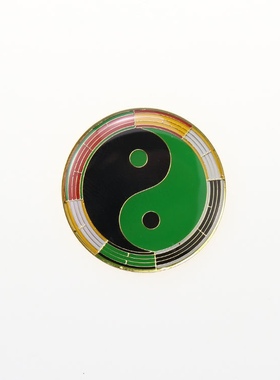 手机贴黄铜版万字符太极八卦化解流年补充能量手机能量号