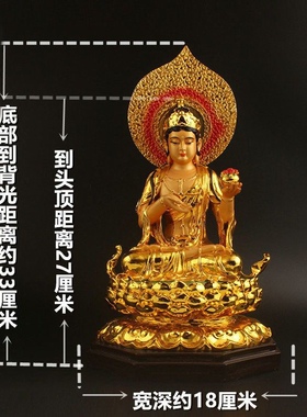 坚牢地神佛像大地母神地天财宝护法神树脂彩绘工艺品供奉摆件