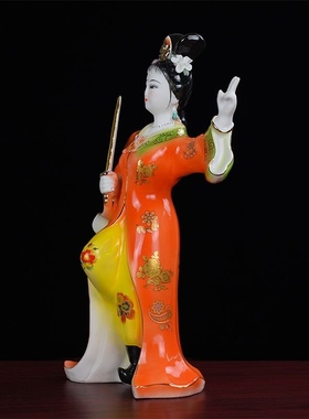 剑女摆件陶瓷工艺品姑娘公主仙子仙女玄女神像家居供奉佛像摆件