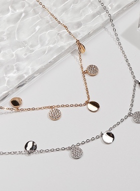 轻奢小众设计感项链ins纯银