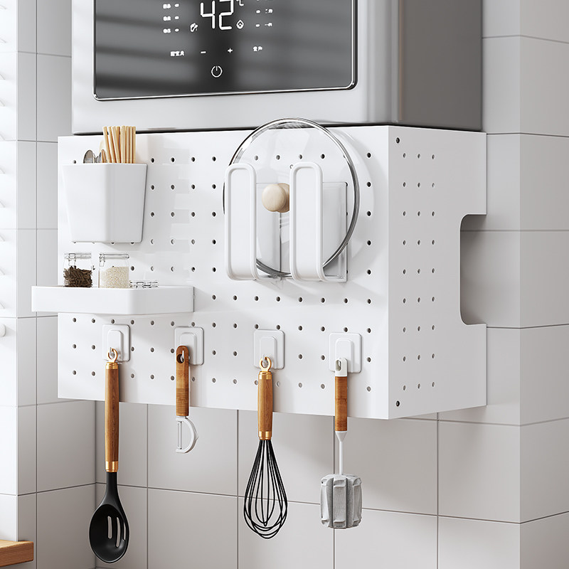 阁云居燃气热水器管道遮挡罩洞洞板厨房壁挂下方遮丑锅炉置物架,淘宝优惠券,粉丝福利购,淘宝优惠卷