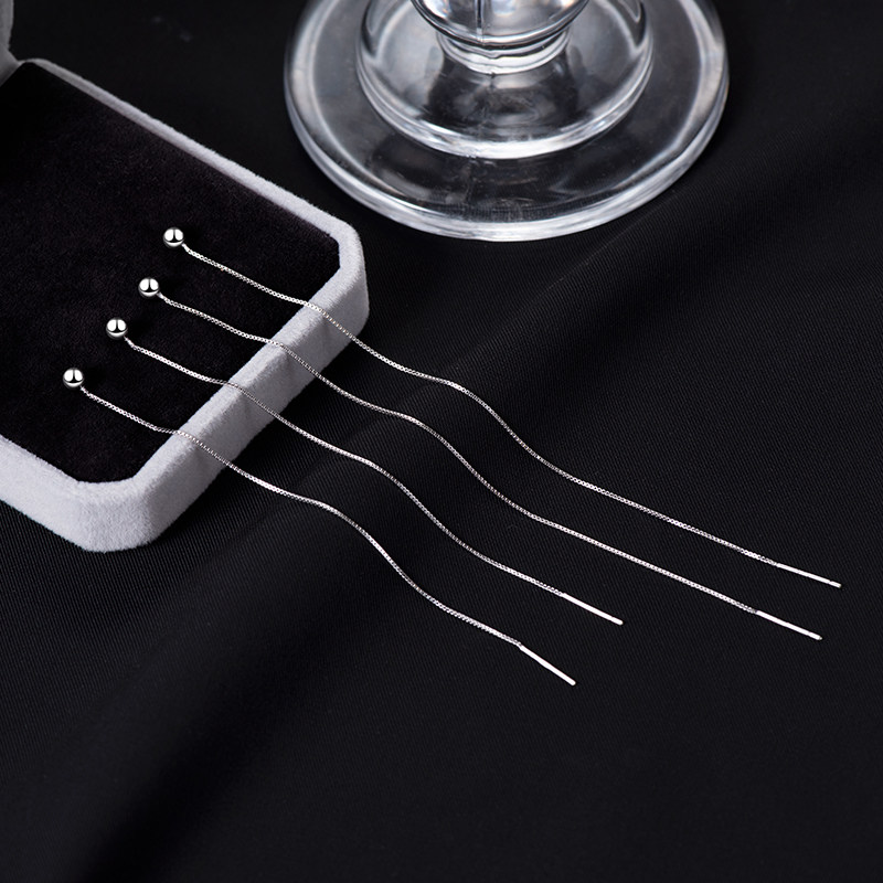 纯银耳线女2026新款爆款高级感简单大方流苏耳链长款耳环耳坠耳饰,淘宝优惠券,粉丝福利购,淘宝优惠卷