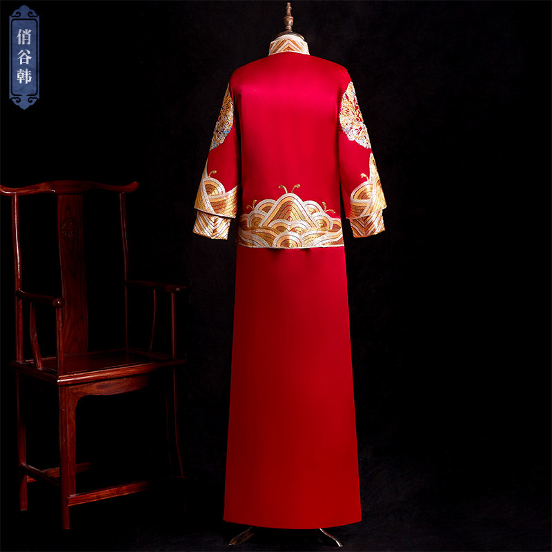 秀和服2020新款结婚唐装男敬酒服 俏谷韩民族服装