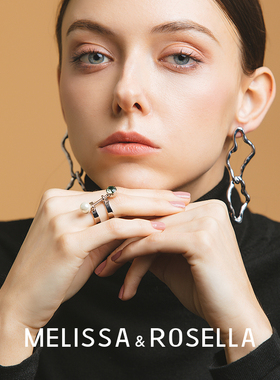 风向标开口镶钻戒指珍珠小众