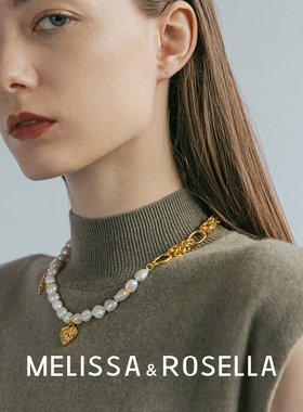 短款项链铜镀18K金天然珍珠颈链