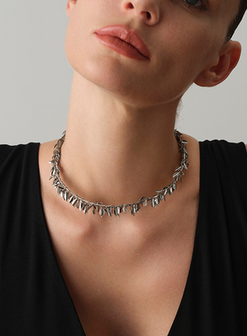 铜镀18K金女流苏项圈choker