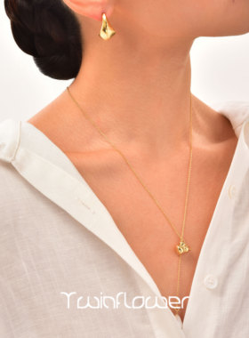 高级法式小葫芦珍珠精致锁骨链