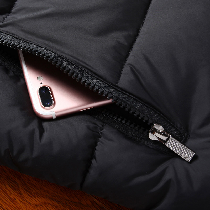 羽绒棉男士秋冬季潮流立领修身马甲 写客背心/马甲