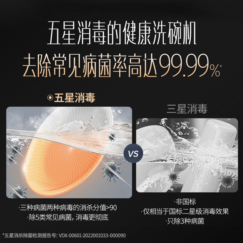 华帝id9独嵌两用全自动家用洗碗机 华帝新适时洗碗机