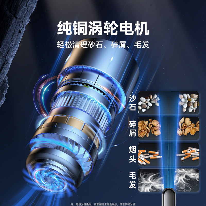 倍思A0pro车载吸尘器超强大吸力无线充电手持小型车内家用迷你车