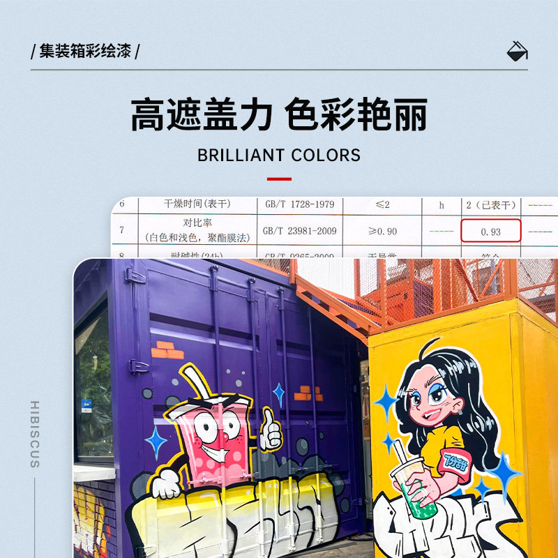 无穷花集装箱彩绘漆涂鸦户外墙绘画颜料卷帘门铁瓷玻水性金属油漆,淘宝优惠券,粉丝福利购,淘宝优惠卷