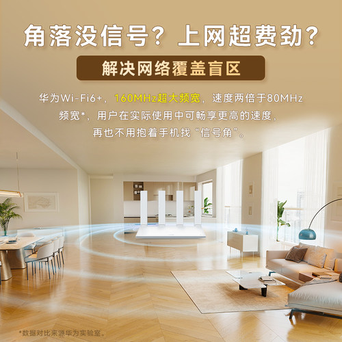 【顺丰发货】华为wifi6+路由器双核版ax3 pro路由器千兆端口高配家用双频高速全屋无线wifi路由器AX3000M - 图2