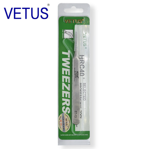 VETUS 高精密镊子ST-14（110mm）302不锈钢防磁防酸镊子 钟表维修 - 图3