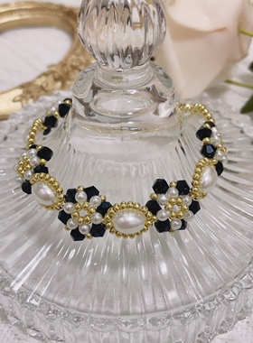 【猎金派对】重工小香风复古欧美手工手链小众饰品DIY串珠材料包