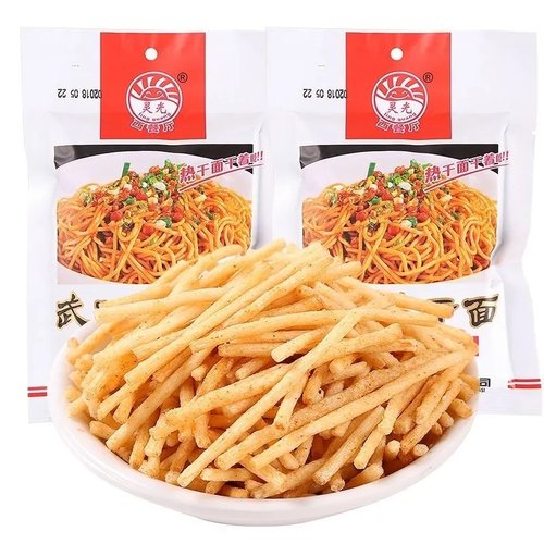 8090后儿时怀旧休闲小零食薯条灵光西餐厅武汉热干面零食膨化食品 - 图2