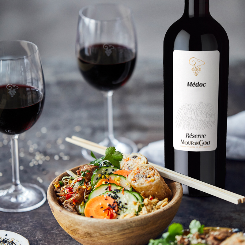 【官方直营】木桐嘉棣珍藏梅多克干红葡萄酒2/6支礼盒法国红酒