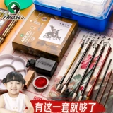 Пигментированный профессиональный набор инструментов для взрослых, детская кисть для письма для начинающих для школьников, 36 цветов, 12 цветов, 18 цветов, 24 цветов, полный комплект