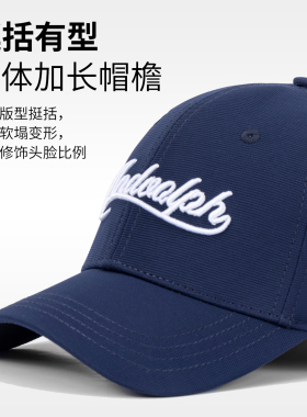 潮流简约字母刺绣后封口棒球帽男女户外出游日常通勤遮阳防晒百搭