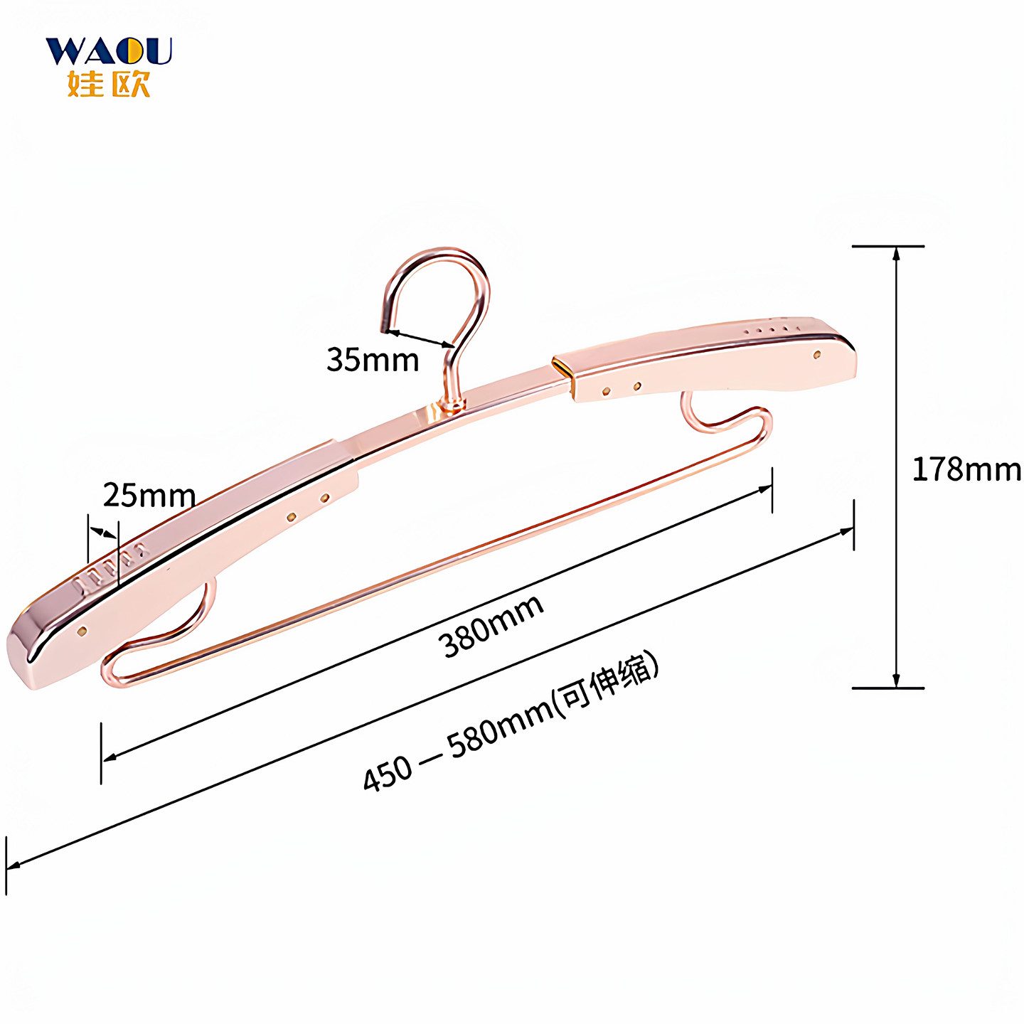 太空铝合金衣架家用可伸缩衣架子挂衣架成人加宽加大衣撑防滑无痕,淘宝优惠券,粉丝福利购,淘宝优惠卷